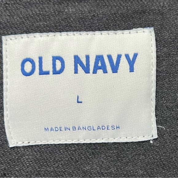 Old Navy Black Jean Jacket‎ Classic Denim Style L - Picture 3 of 8